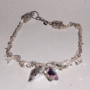 silver 925 star beaded bracelet